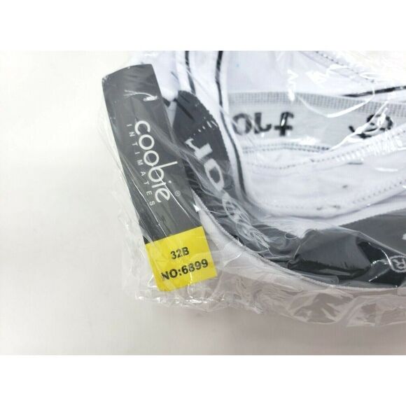 COOBIE SPORTS BRA STYLE 6899 SIZE 32B WHITE NEW WITH TAGS - Picture 3 of 3